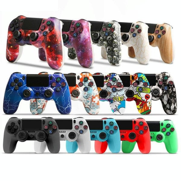 Wireless Bluetooth Game Controller For Ps4 With Dual Vibration And Light Strip W Carousel 2