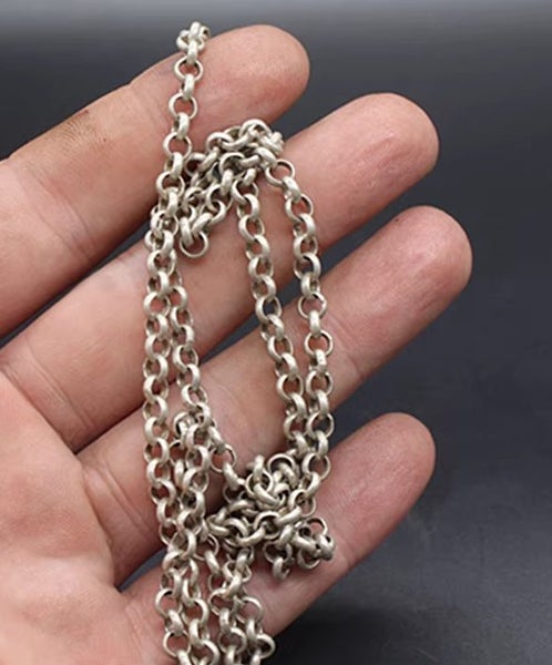 $1R: 62.5 cm Antique Style Copper Brass link Chain Necklace Carousel 1