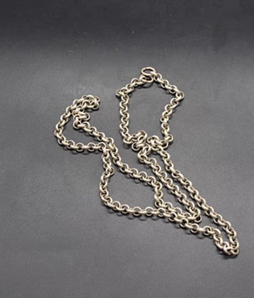 $1R: 62.5 cm Antique Style Copper Brass link Chain Necklace Carousel 2