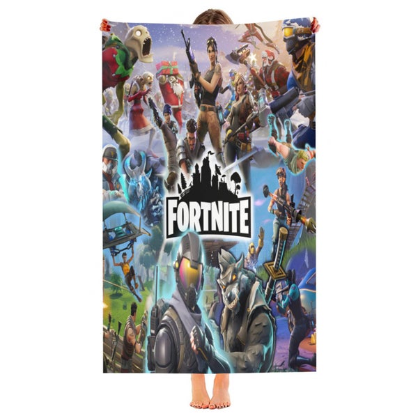 Fortnite Beach Towel 130×150cm – Quick Dry Microfiber Gaming Towel for Kids Carousel 1