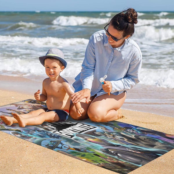 Fortnite Beach Towel 130×150cm – Quick Dry Microfiber Gaming Towel for Kids Carousel 2