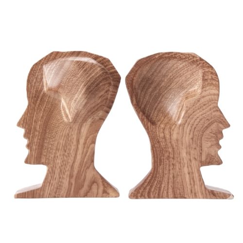 Taptikadu Wood Grain Bookend Sculpture Carousel 1