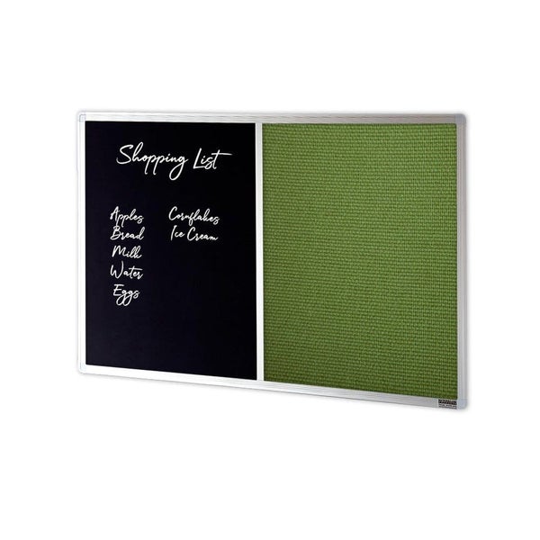 Dualboard - Chalkboard & Standard Fabric Pinboard 900mm x 900mm (Choice of Fa... Carousel 1