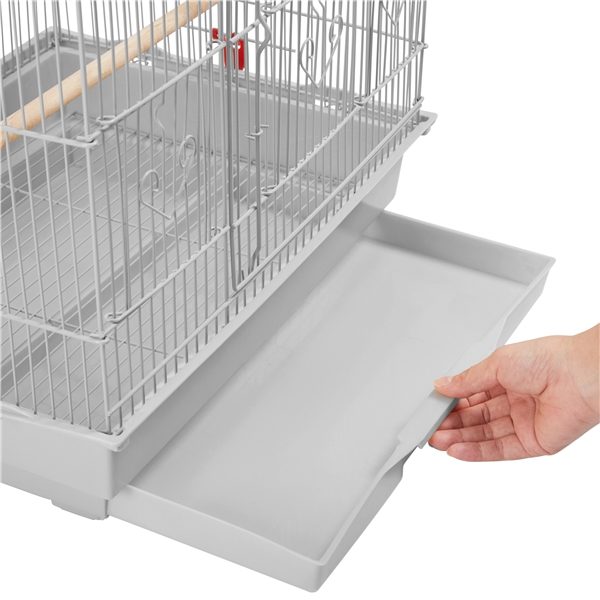 41’’ H Open Top Metal Bird Cage Large Parrot Cage Carousel 7