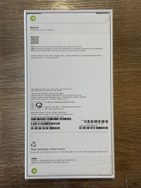 iPhone 17 Black 256 GB64271637841282111