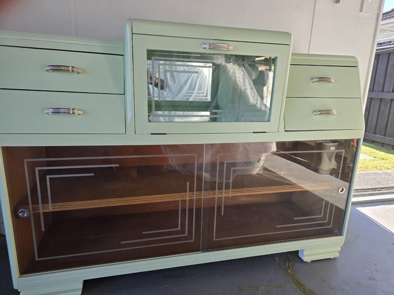 Art deco cocktail cabinet Carousel 1