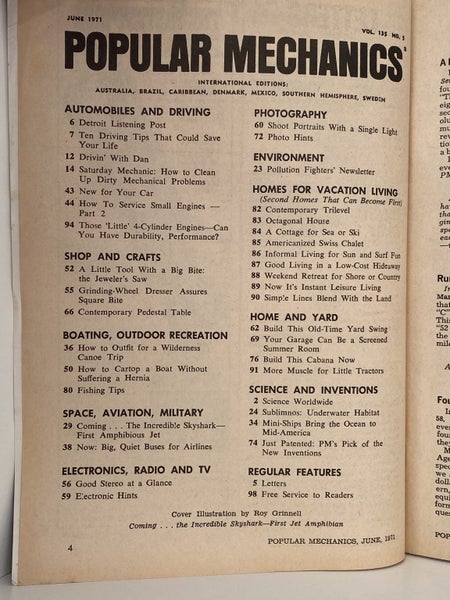 POPULAR MECHANICS - June 1971 Carousel 4