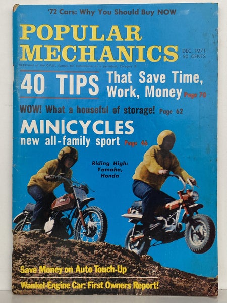 POPULAR MECHANICS MAGAZINE: Vol. 136, No. 4 - December 1971 Carousel 2