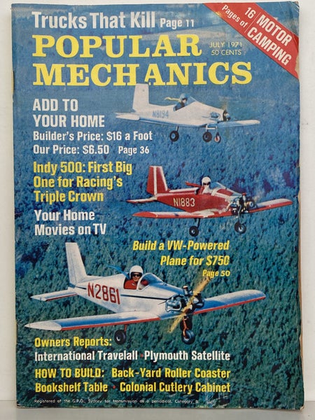 POPULAR MECHANICS MAGAZINE: Vol. 135, No. 5 - July 1971 Carousel 2