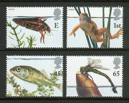 GB - 2001 Pond Life (4) - UHM - 2220/3 Carousel 1