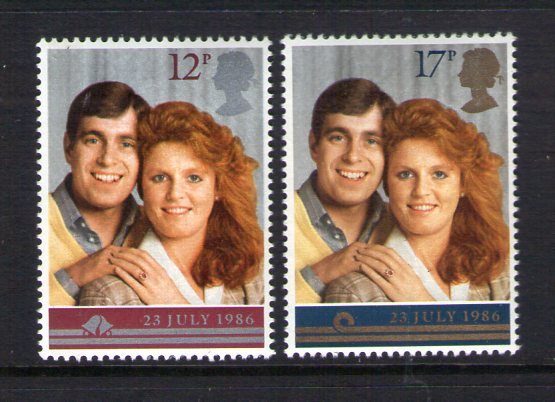 GB - 1986 Royal Wedding (2) - UHM - 1333/4 Carousel 1