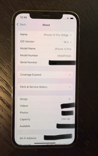 iPhone 12 Pro 256gb Graphite64272559917186114