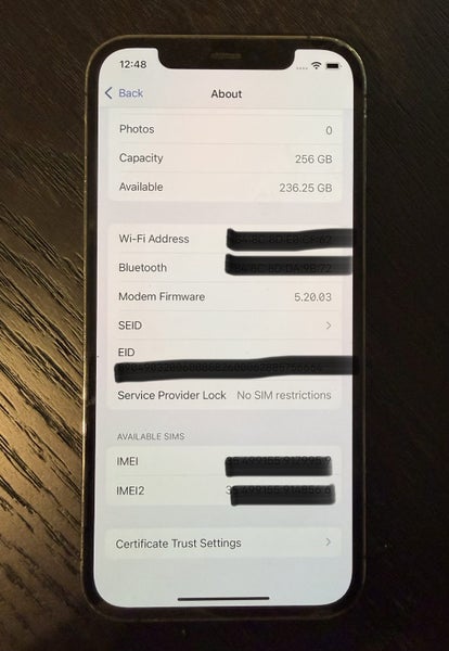 iPhone 12 Pro 256gb Graphite64272559917186113