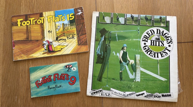 Footrot Flats #9 - The Puppy Dog Series #15 & Fred Dagg LP Carousel 1