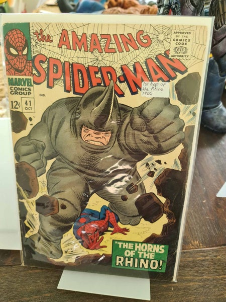 amazing spider 43 first rhino classic vg 196664817807877762110
