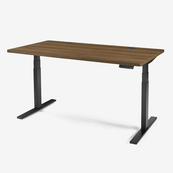 Deskbird Classic Signature Standing Desk - 1500mm Walnut Ash, Black Frame (NEW)64272714519811110