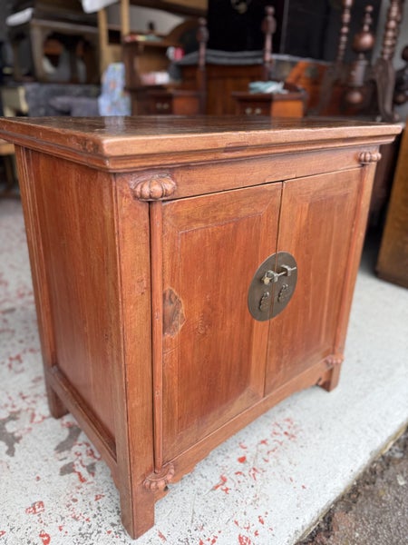 An Early 20th Century Solid Chinese Rosewood 2 Door Cabinet Carousel 2