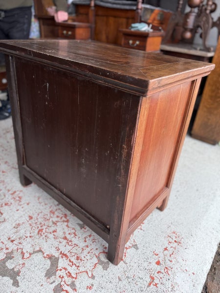 An Early 20th Century Solid Chinese Rosewood 2 Door Cabinet Carousel 20