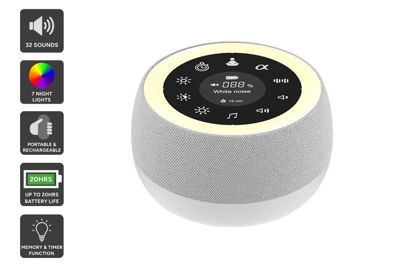 Kogan White Noise Machine and Night Light Carousel 1