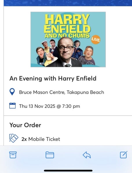 2 x Tickets - An Evening with Harry Enfield64275826028802110