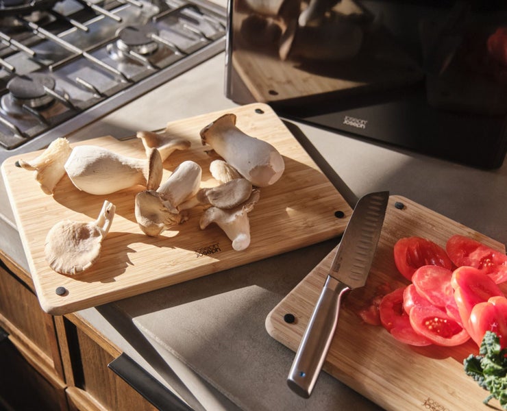 Joseph Joseph Folio™ Steel Bamboo 3pc Board Set (Blk) Carousel 6