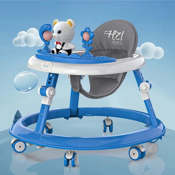 Foldable and adjustable Baby Walker GREEN Carousel 1