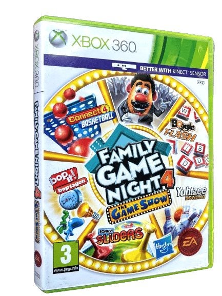 The HASBRO Family Game Night 4 (XBox 360) *MINT COMPLETE* Carousel 1