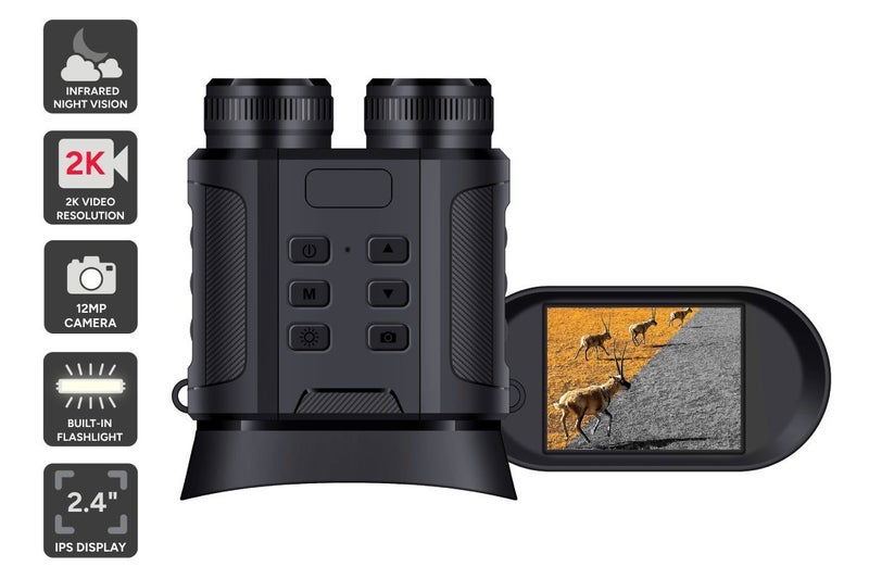 Kogan Binoculars with Night Vision and 2K Video Resolution Carousel 1