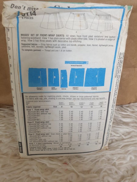 STYLE 3114 WOMENS SKIRT 3 STYLES SIZE 10 Carousel 2