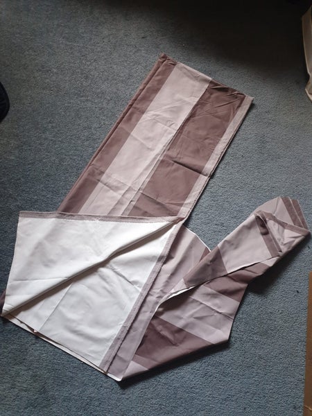 SHADES OF BROWN CURTAIN FABRIC, THERMAL LINED 2 PIECES 78CM X 110 CM PLUS Carousel 1