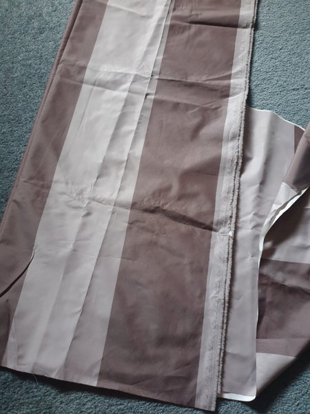 SHADES OF BROWN CURTAIN FABRIC, THERMAL LINED 2 PIECES 78CM X 110 CM PLUS Carousel 2