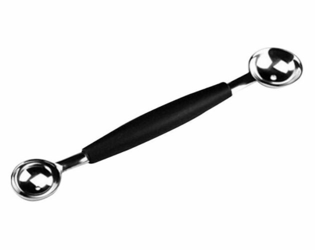 Double Head Ice Cream Fruit Scoop Spoon Melon Scooper Carousel 6