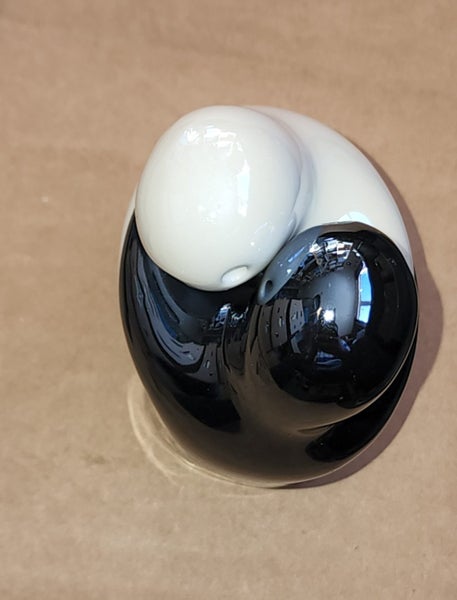 CRUET SET - GHOSTS -WHITE AND BLACK FIT TOGETHER IN A HUG64525710927363113