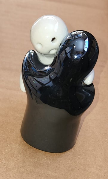 CRUET SET - GHOSTS -WHITE AND BLACK FIT TOGETHER IN A HUG64525710927363114