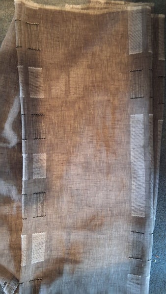 ONE PIECE OF BROWN/GOLD-ISH FABRIC 272 x 72cm Carousel 1