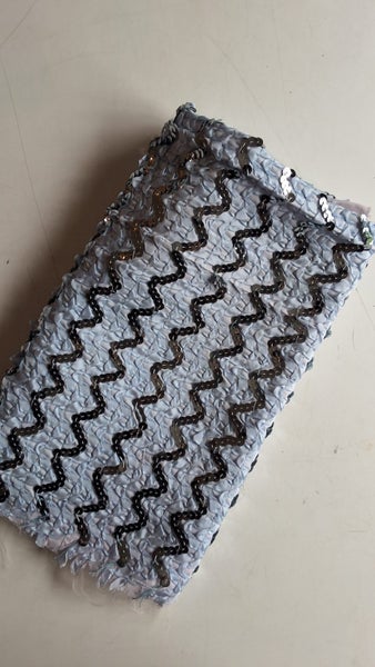 LIGHT BLUE SWIRLED SEQUENCE FABRIC64526835196035111