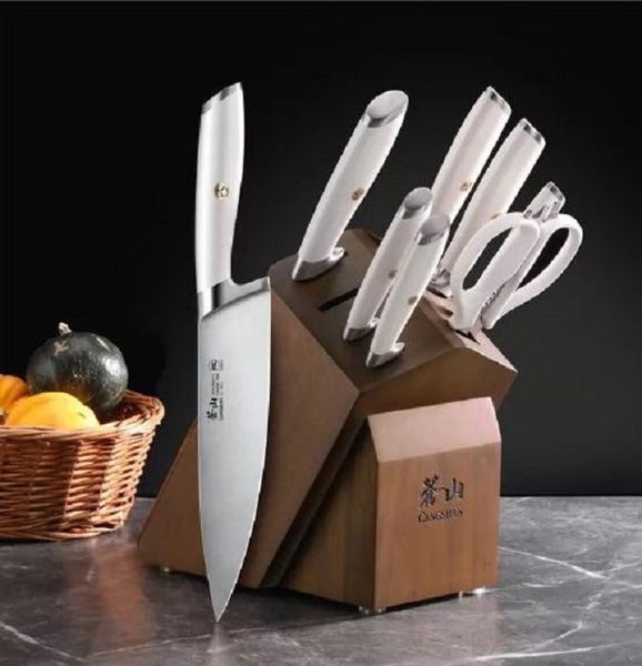 Cangshan L Series Knife Block Set 10 Piece White Carousel 2