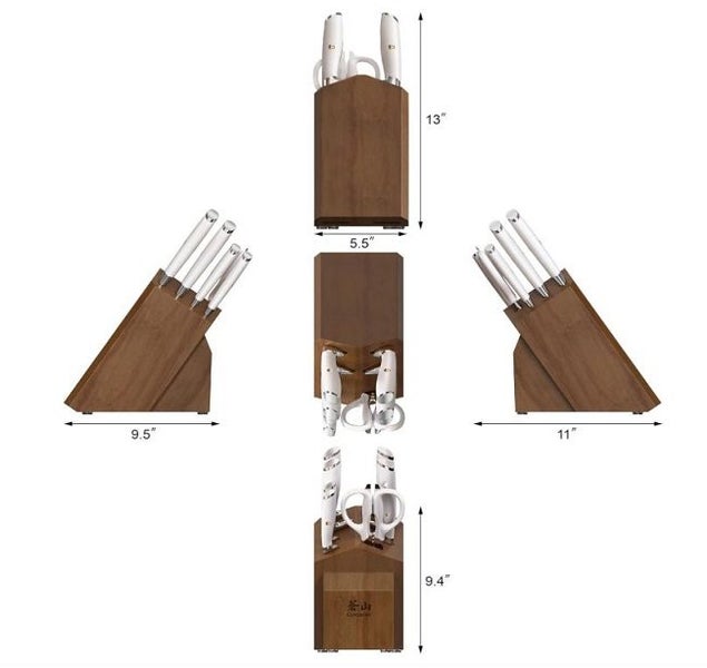 Cangshan L Series Knife Block Set 10 Piece White Carousel 6