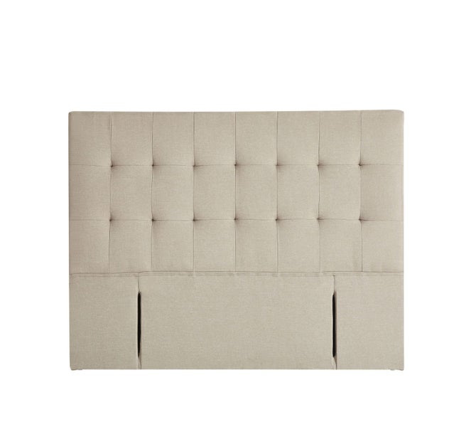 Bed Warehouse King Classic Sandstone Headboard Carousel 1