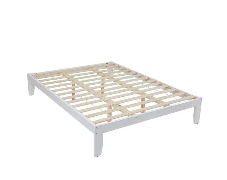 Queen White Wooden Wellington Frame Carousel 1