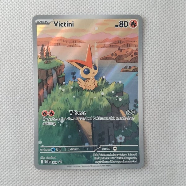 Pokémon TCG – Victini (PROMO) – Black Bolt/ 208 – Raw Ungraded Carousel 1