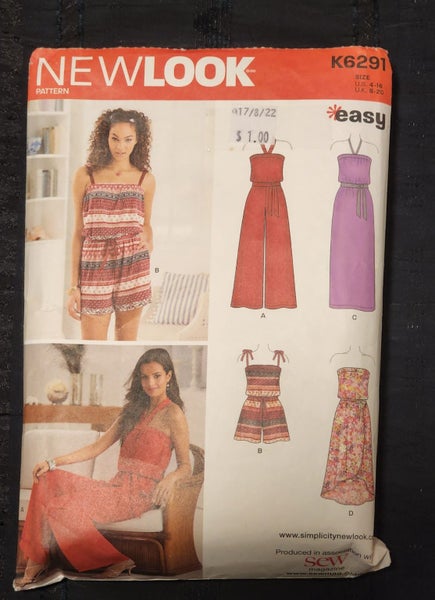 NEW LOOK K6291 - MISSES SEVEN SIZES IN ONE - TOPS - SIZE - 4 - 1664532967466371110