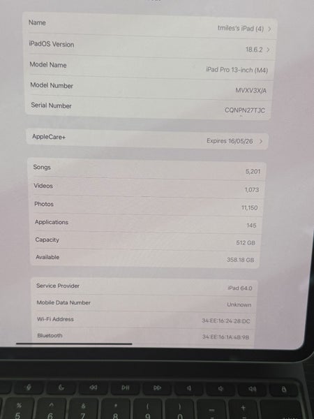 IPad Pro 13 inch M4 2024 WiFi and Cellular64288070249986114