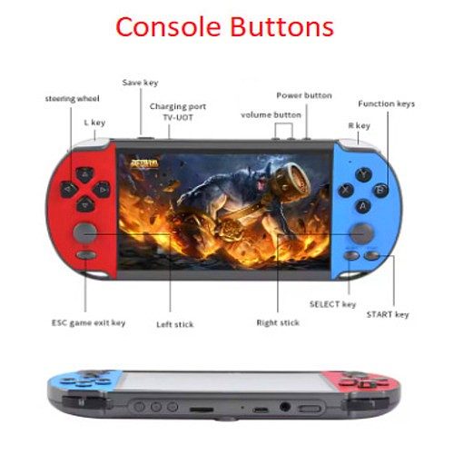 4.3-inch HD Screen with over 3,000 Retro Games installed Console64385962218243111