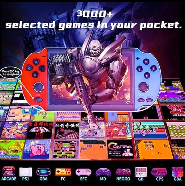 4.3-inch HD Screen Console with over 3,000 Retro Games Installed Carousel 6