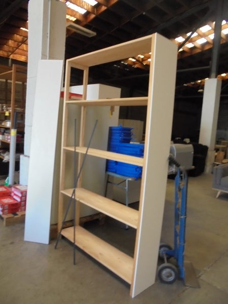 Lundia shelving-2 bays 2100x1200x292mm Near new White end panels Carousel 1