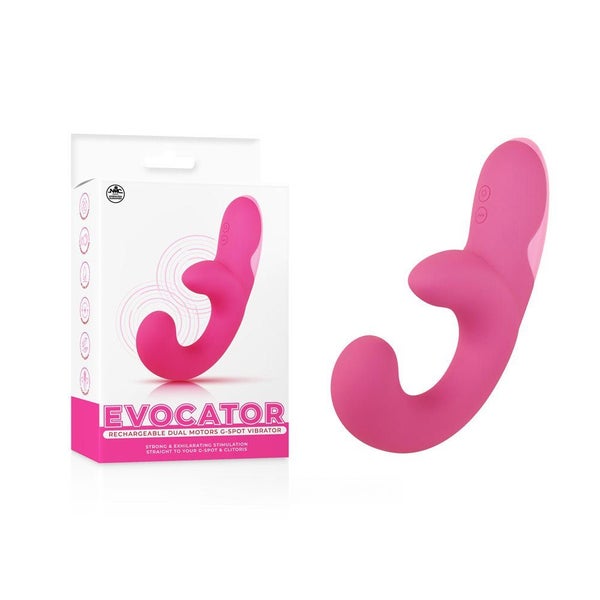 Evocator - Pink USB Rechargeable Dual Motor G-Spot Vibrator Carousel 1