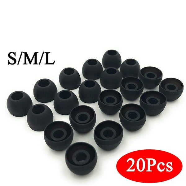 20 Pcs Universal Premium Ear Tips Silicone Replacement Earbud Earbuds Carousel 1