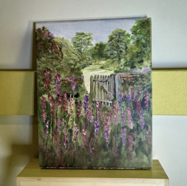 Original Art (Secret Garden) - Acrylic (Local Clyde Artist) 11inchesby14 Carousel 1