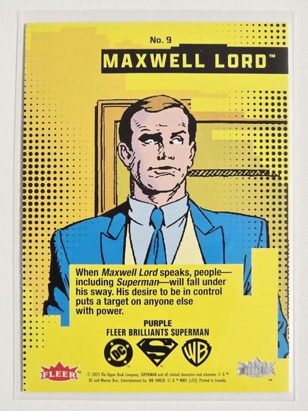 2025 Fleer Brilliants Superman: Maxwell Lord Carousel 2